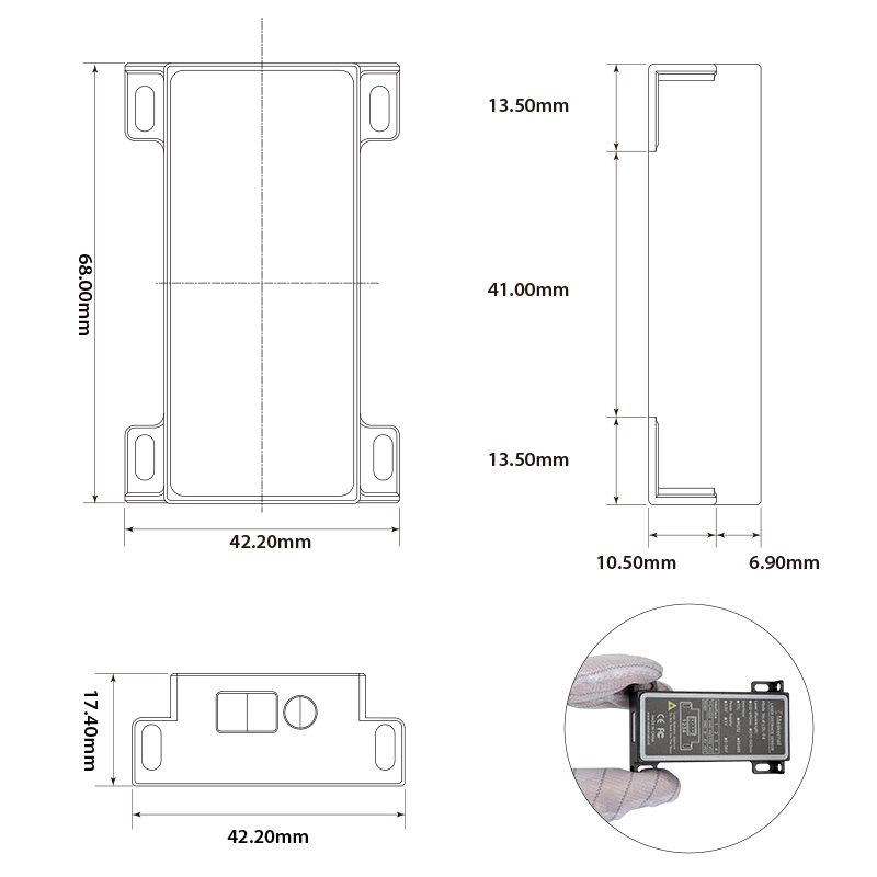 Laser Distance Measure - NEUER LDL-P4 TTL-Ausgang Laser-Entfernungsmessensor 20m Industriequalität