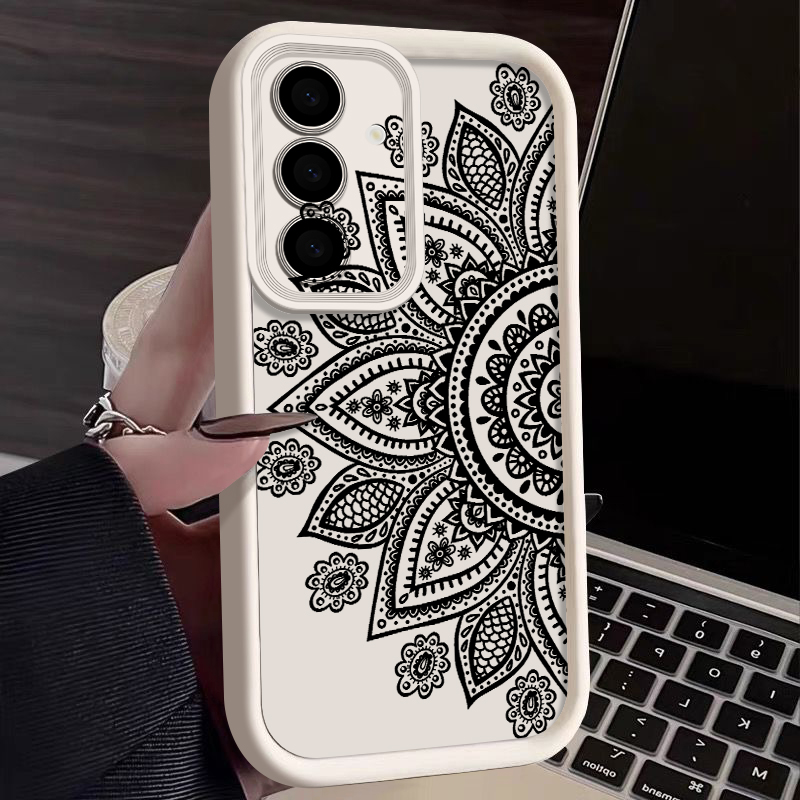 Retro-Blumen-Totem-Muster-Hüll – Samsung Galaxy A55 Bewertung und Preis