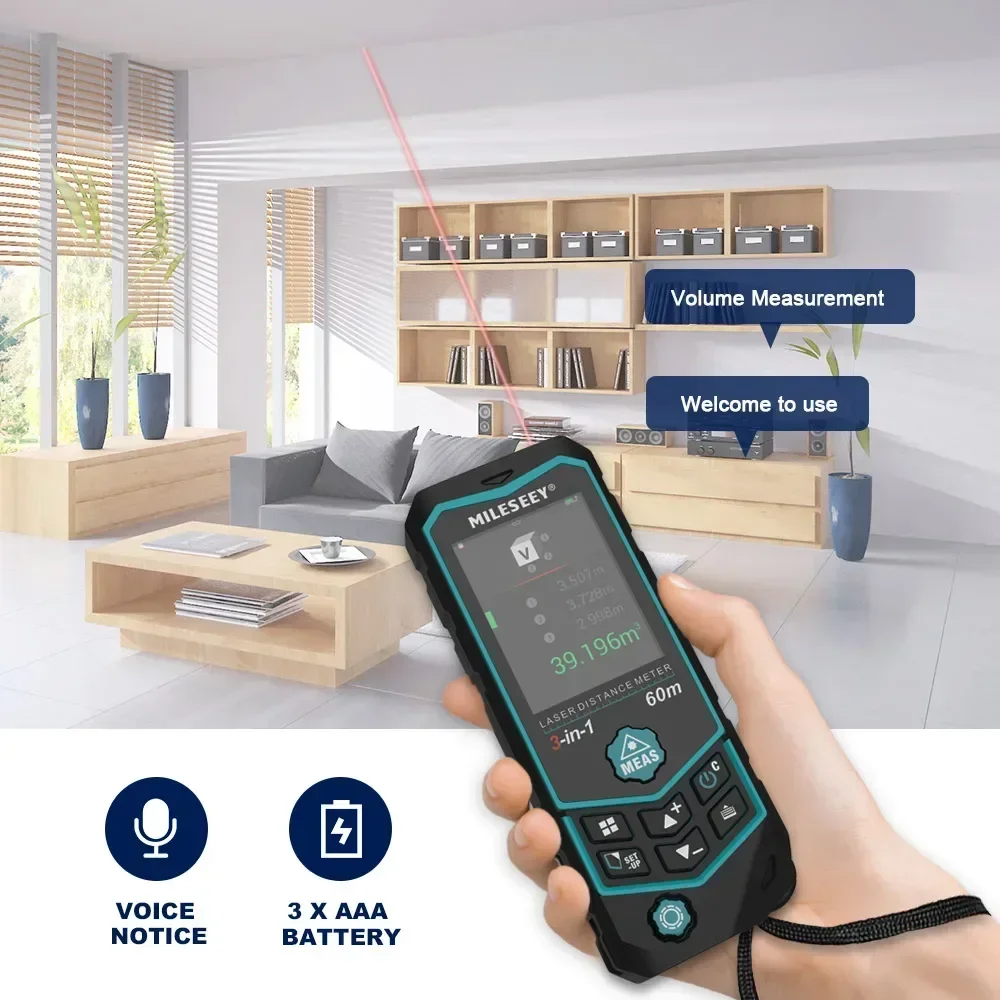 Mileseey R2B 60M USB-Aufladung – Laser Distance Measure Bewertung und Preis