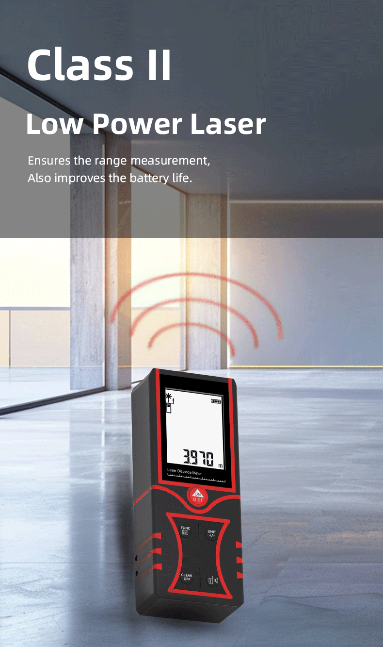 Modell GS-16 Industrielles Rot – Laser Distance Measure Bewertung und Preis