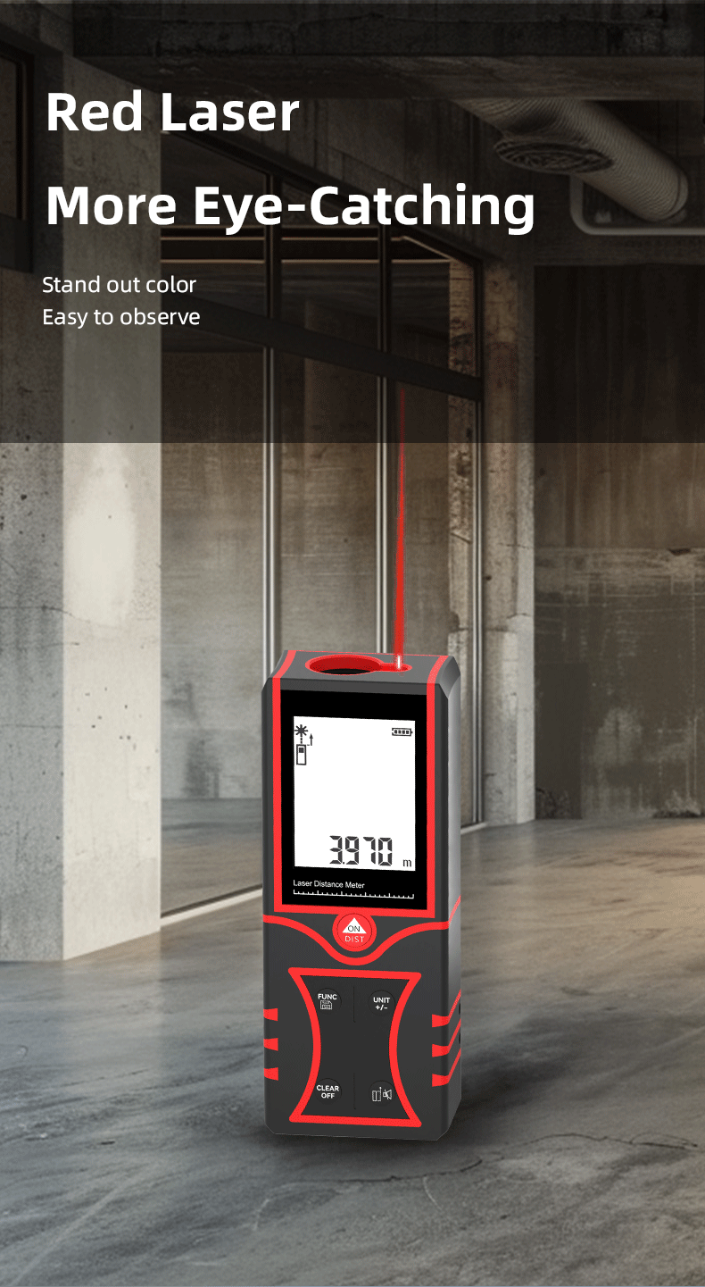 Modell GS-16 Industrielles Rot – Laser Distance Measure Bewertung und Preis