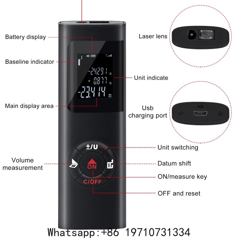 40M/60M Mini Smart Laser-Entfe – Laser Distance Measure Bewertung und Preis